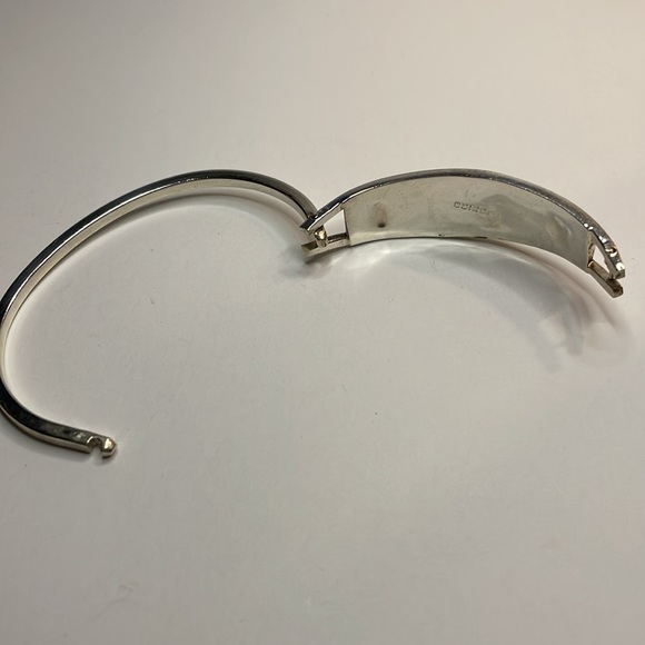 Mexico Abalone Inlay Bracelet - (L) - Picture 5 of 11